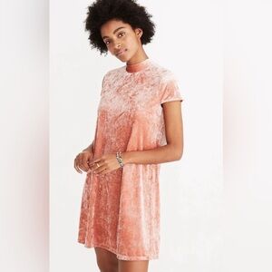 Crushed Velvet Mini Dress